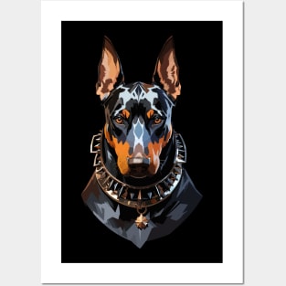 Doberman portrait Posters and Art